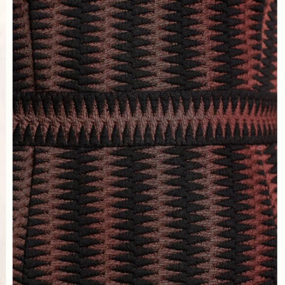 Anthopologie Maeve Black and Brown Meridian Midi Dres Size M - Picture 3 of 13